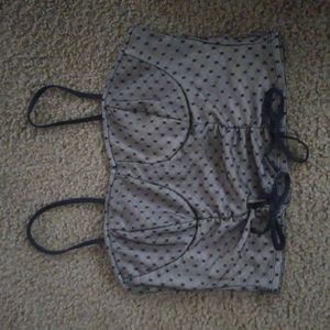 dotted lace tank top